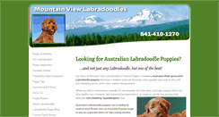 Desktop Screenshot of labradoodlesatmountainview.com
