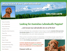 Tablet Screenshot of labradoodlesatmountainview.com